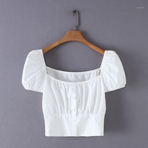 women's blouses & shirts women sweet white crop square collar short sleeve blouse style female casual cute blusas1
women's blouses & shirts women sweet white crop square collar short sleeve blouse style female casual cute blusas1