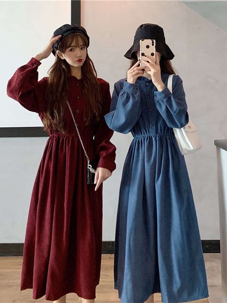 spring korean version 2021 new high waist and thin auricularia auricula collar medium length with western style long sleeve dress, Black;gray
spring korean version 2021 new high waist and thin auricularia auricula collar medium length with western style long sleeve dress, Black;gray