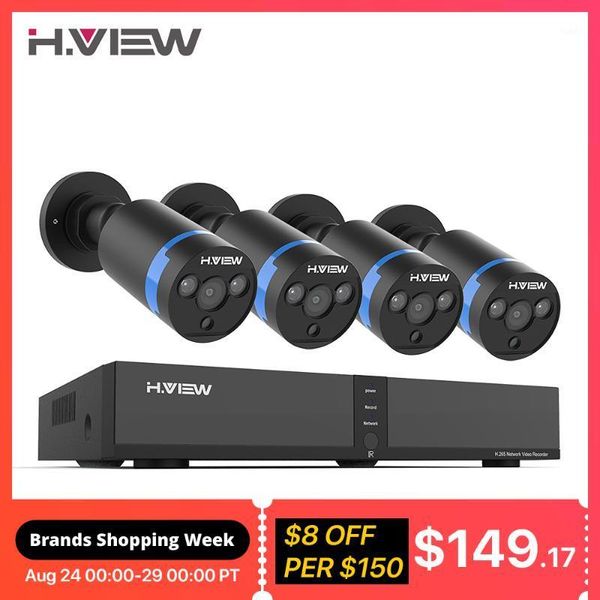 h.view video surveillance poe ip camera kit 4mp cctv camera security system 8ch outdoor audio record h.265 nvr set1
h.view video surveillance poe ip camera kit 4mp cctv camera security system 8ch outdoor audio record h.265 nvr set1