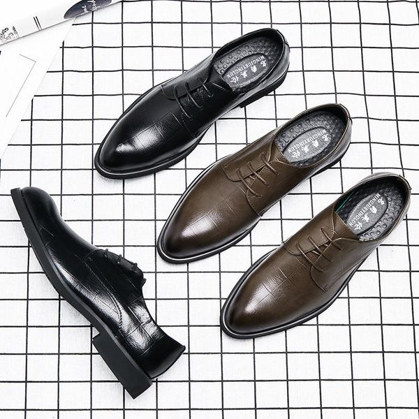 spring and summer men's business casual british dress shoes breathable leather men shoes zapatos de hombre, Black
spring and summer men's business casual british dress shoes breathable leather men shoes zapatos de hombre, Black
