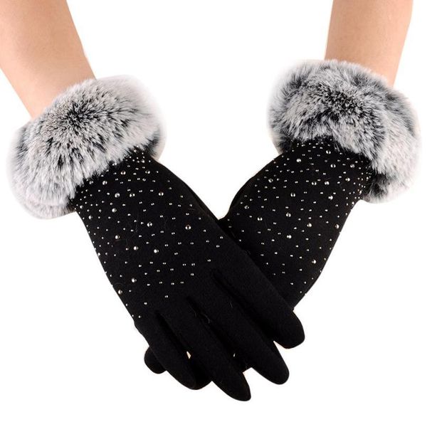 new fashion women winter gloves touchscreen cute warm mitts full finger mittens women outdoor sport femal jllifn, Black
new fashion women winter gloves touchscreen cute warm mitts full finger mittens women outdoor sport femal jllifn, Black