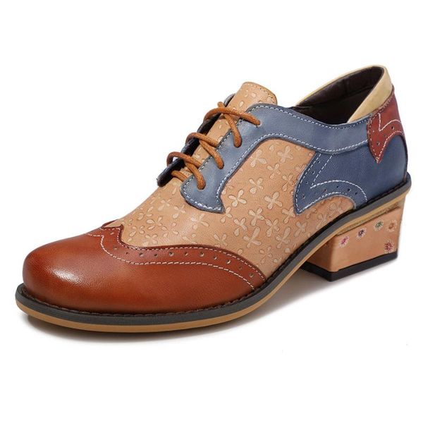 dress shoes women genuine leather oxford pumps vintage lady lace up heels for spring 2021 green blue brown, Black
dress shoes women genuine leather oxford pumps vintage lady lace up heels for spring 2021 green blue brown, Black