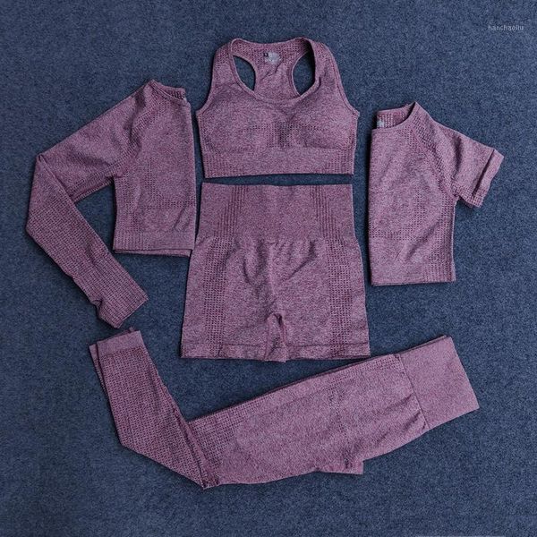yoga outfits suit female fitness clothes short sleeve seamless exercise sports long high waist trousers 5 piece set1, White;red
yoga outfits suit female fitness clothes short sleeve seamless exercise sports long high waist trousers 5 piece set1, White;red