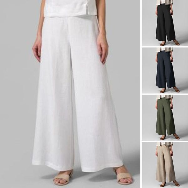 zanzea stylish wide leg pants women's casual trousers elastic wasit long pantalon palazzo female casual solid turnip plus size 7, Black;white
zanzea stylish wide leg pants women's casual trousers elastic wasit long pantalon palazzo female casual solid turnip plus size 7, Black;white