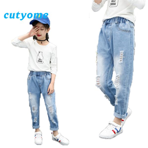 ripped jeans for girls 2019 summer light blue loose casual children denim pants elastic waist teenage girls jeans trousers 3-16y c1021
ripped jeans for girls 2019 summer light blue loose casual children denim pants elastic waist teenage girls jeans trousers 3-16y c1021