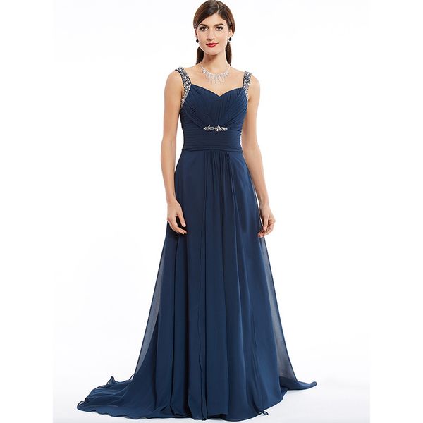 dressv dark navy long evening dress beading ruched sleeveless wedding party formal dress a line evening dresses lj201125, White;black
dressv dark navy long evening dress beading ruched sleeveless wedding party formal dress a line evening dresses lj201125, White;black