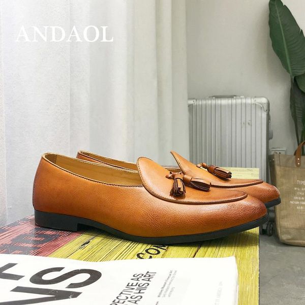 andaol men's leather casual shoes new genuine cow leather waterproof slip-on flats driving shoes luxury wedding party loafers, Black
andaol men's leather casual shoes new genuine cow leather waterproof slip-on flats driving shoes luxury wedding party loafers, Black