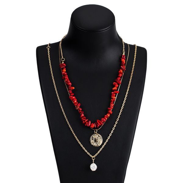 turquoise multi-layer alloy necklace female pendant sweater chain coin bohemian style, Silver
turquoise multi-layer alloy necklace female pendant sweater chain coin bohemian style, Silver