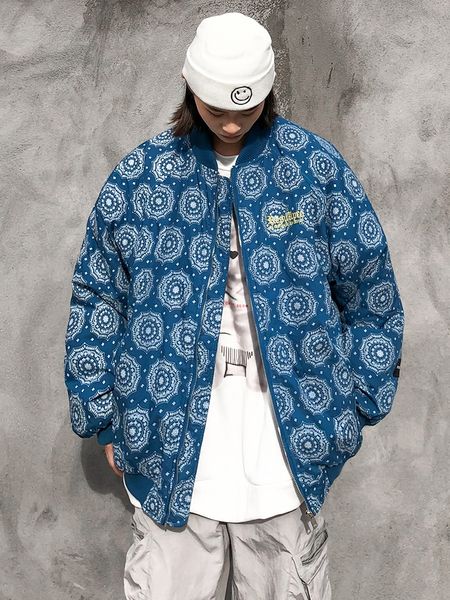 bandana thick coats men winter baseball jackets paisley streetwear men's warm coats, Black;brown
bandana thick coats men winter baseball jackets paisley streetwear men's warm coats, Black;brown