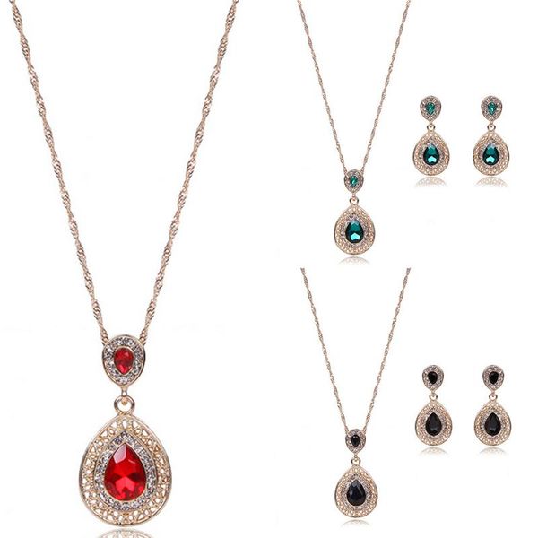1 set charm crystal water drop pendant women bridal wedding jewelry set necklaces earrings sets shininy cubic zircon 3 colors, Silver
1 set charm crystal water drop pendant women bridal wedding jewelry set necklaces earrings sets shininy cubic zircon 3 colors, Silver