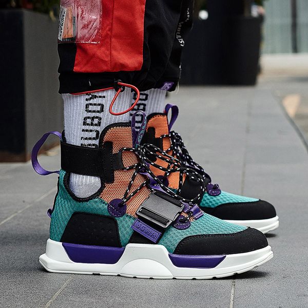 sports autumn new men's korean casual student breathable couple high board shoes fashion, Black
sports autumn new men's korean casual student breathable couple high board shoes fashion, Black
