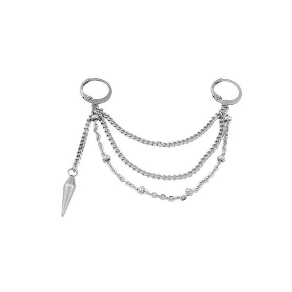 dangle & chandelier punk spike stainless steel multiple chain earring korean fashion jewelry, Silver
dangle & chandelier punk spike stainless steel multiple chain earring korean fashion jewelry, Silver