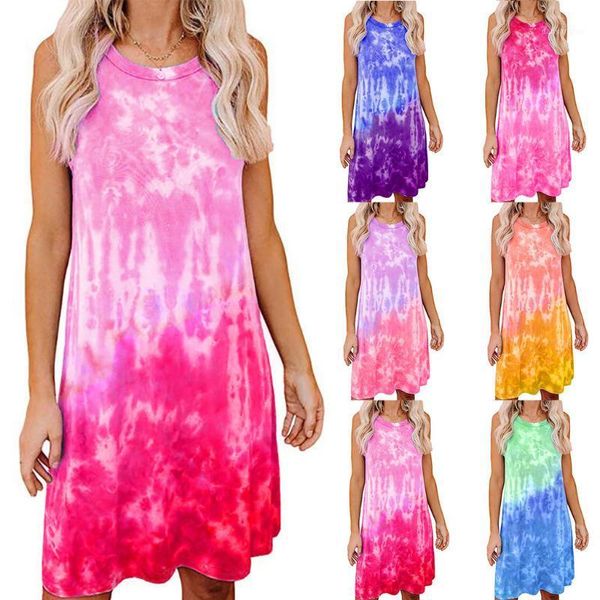 #h30 women's ladies plus size tie-dye print dress o-neck sleeveless mini dress casual loose gradient color dresses for women1, Black;gray
#h30 women's ladies plus size tie-dye print dress o-neck sleeveless mini dress casual loose gradient color dresses for women1, Black;gray
