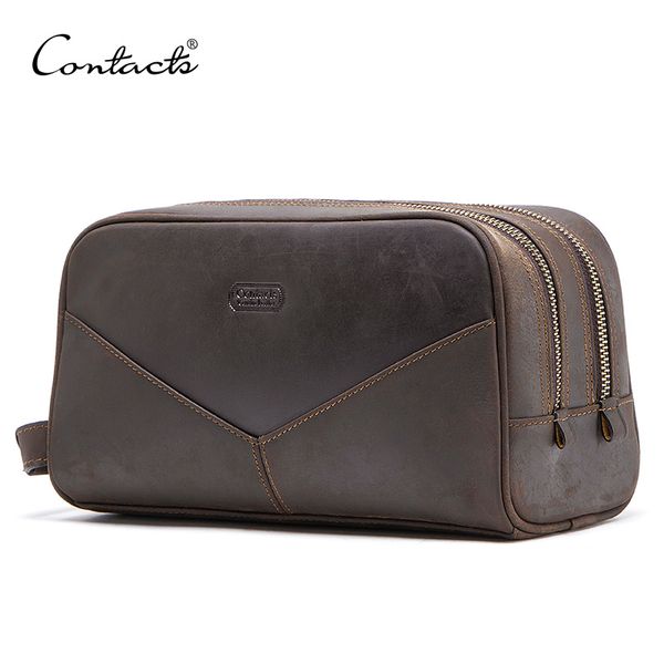 contact's crazy horse genuine leather men cosmetic bag travel toiletry bag big capacity wash bags man's make up bags organizer c12
contact's crazy horse genuine leather men cosmetic bag travel toiletry bag big capacity wash bags man's make up bags organizer c12