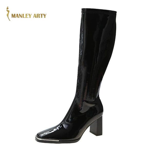 new winter women's long tube boots 2020 high tube short thick high heel artificial leather undefined knee boots, Black
new winter women's long tube boots 2020 high tube short thick high heel artificial leather undefined knee boots, Black