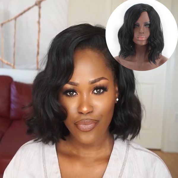 2021 new african wig ladies short hair split corn perm medium long hair micro-curly wave curly wig cover 28cm, Black
2021 new african wig ladies short hair split corn perm medium long hair micro-curly wave curly wig cover 28cm, Black