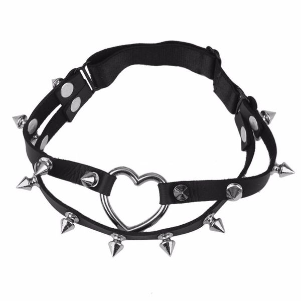 studded heart rivet punk goth harajuku handmade garter belt leg ring for women gift 3colors, Black;white 
studded heart rivet punk goth harajuku handmade garter belt leg ring for women gift 3colors, Black;white