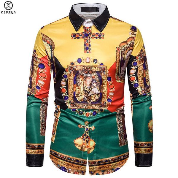 men's casual shirts luxury royal mens slim fit cross gemstone printed long sleeve chemise homme men prom party tuxedo shirt, White;black
men's casual shirts luxury royal mens slim fit cross gemstone printed long sleeve chemise homme men prom party tuxedo shirt, White;black
