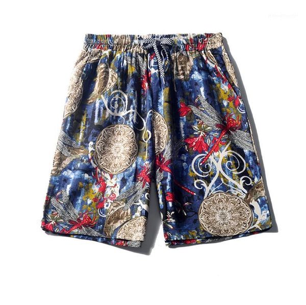 men's shorts 2021 men's summer casual cotton linen loose mid blue printed beach straight pants trousers plus size l413a1, White;black
men's shorts 2021 men's summer casual cotton linen loose mid blue printed beach straight pants trousers plus size l413a1, White;black