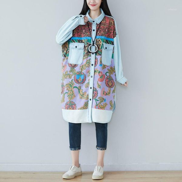 women's hoodies & sweatshirts 2021 female spring korean version casual plus size printed long-used all-match loose denim shirt1, Black
women's hoodies & sweatshirts 2021 female spring korean version casual plus size printed long-used all-match loose denim shirt1, Black