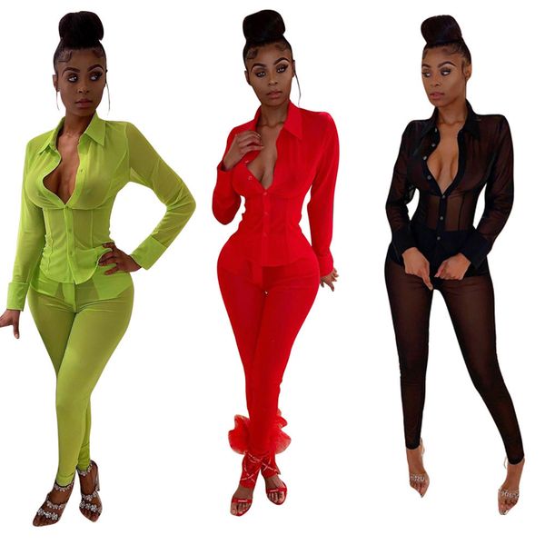 women transparent two piece set long sleeve pencil pants summer suit casual party tracksuit, White
women transparent two piece set long sleeve pencil pants summer suit casual party tracksuit, White