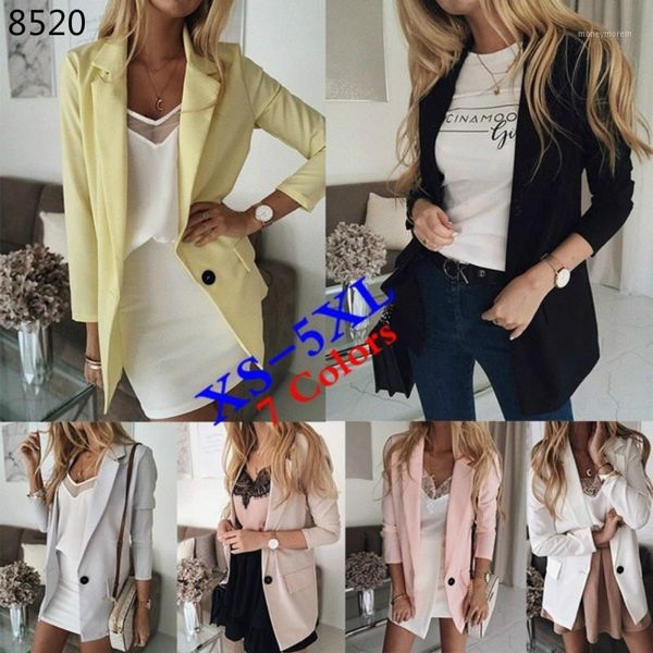 women's suits & blazers spring summer women elegant casual small lady office work suit plus size female jackets 5xl outerwear t, White;black
women's suits & blazers spring summer women elegant casual small lady office work suit plus size female jackets 5xl outerwear t, White;black