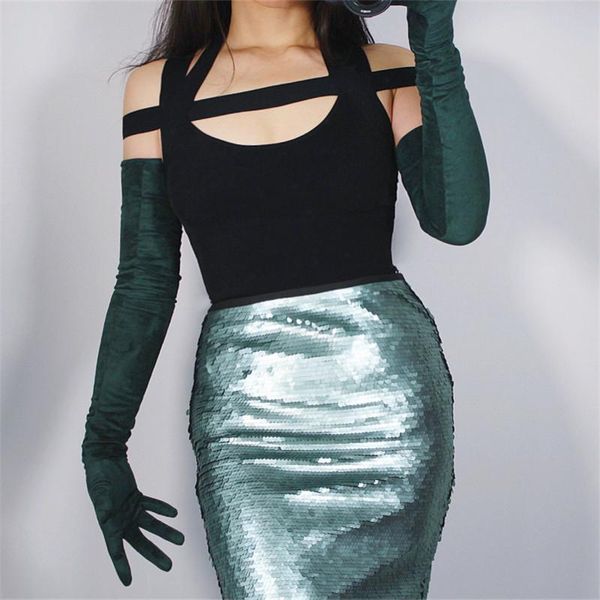 five fingers gloves 2021 suede extra long 70cm matte scrub brushed emulation leather emerald dark green forest female wjp20, Blue;gray
five fingers gloves 2021 suede extra long 70cm matte scrub brushed emulation leather emerald dark green forest female wjp20, Blue;gray