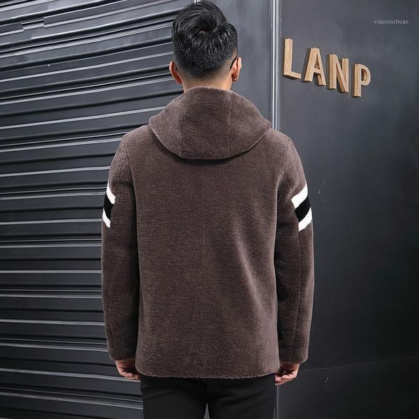 winter new real men 100% wool jacket sheep shearing short men's fur coat hooded blouson homme l18-3413 kj14601, Black
winter new real men 100% wool jacket sheep shearing short men's fur coat hooded blouson homme l18-3413 kj14601, Black
