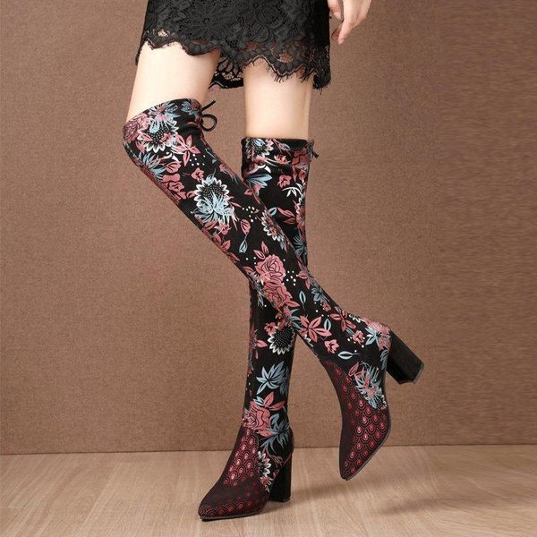 высокие сапоги для женщин цветочная boots новая осень зима 2020 тонкие ноги упругие указал толстые высокие каблуки над коленом, Black
высокие сапоги для женщин цветочная boots новая осень зима 2020 тонкие ноги упругие указал толстые высокие каблуки над коленом, Black