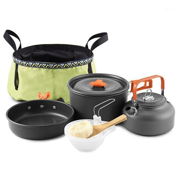 camp kitchen outdoor 10pcs camping cookware mess kit backpacking cooking pot pan set kettle with folding wash basin bucket for 2 - 3 people1
camp kitchen outdoor 10pcs camping cookware mess kit backpacking cooking pot pan set kettle with folding wash basin bucket for 2 - 3 people1
