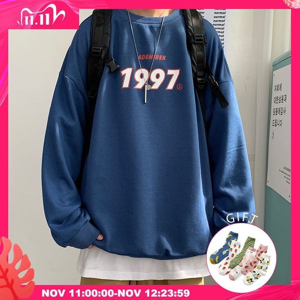 privathinker autumn men casual sweatshirts harajuku 1997 printed men oversized hoodies korean man casual loose pullovers 201103, Black
privathinker autumn men casual sweatshirts harajuku 1997 printed men oversized hoodies korean man casual loose pullovers 201103, Black
