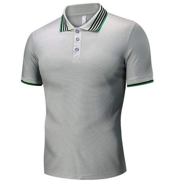 new men's short sleeve polo shirt in summer 2019, White;black 
new men's short sleeve polo shirt in summer 2019, White;black