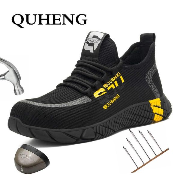 quheng comfortable industrial shoes men's steel toe breathable security work boots 2020 work puncture proof safety shoes, Black
quheng comfortable industrial shoes men's steel toe breathable security work boots 2020 work puncture proof safety shoes, Black