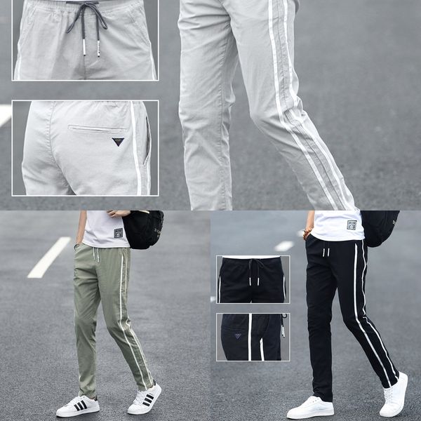 wum4z 1068 stripe up lace men's korean version casual sports sports of pants straight loose student youth 89j7h pants fashion casual, Blue
wum4z 1068 stripe up lace men's korean version casual sports sports of pants straight loose student youth 89j7h pants fashion casual, Blue