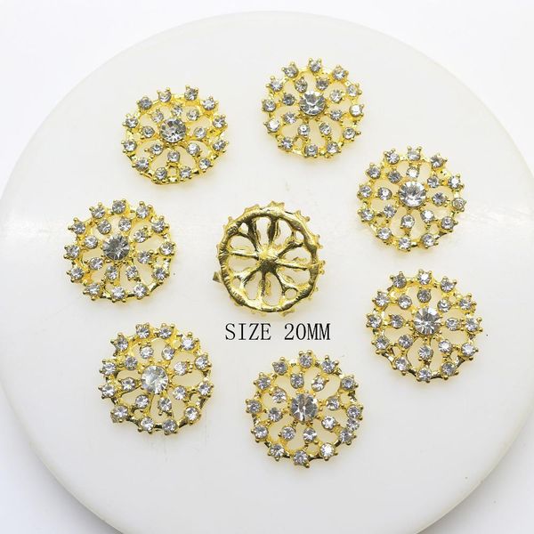10pcs/lot 20mm rhinestones alloy button gold color buttonhole diy girl hair accessory initation flower wedding decoration wmtrle bdesybag, Black
10pcs/lot 20mm rhinestones alloy button gold color buttonhole diy girl hair accessory initation flower wedding decoration wmtrle bdesybag, Black