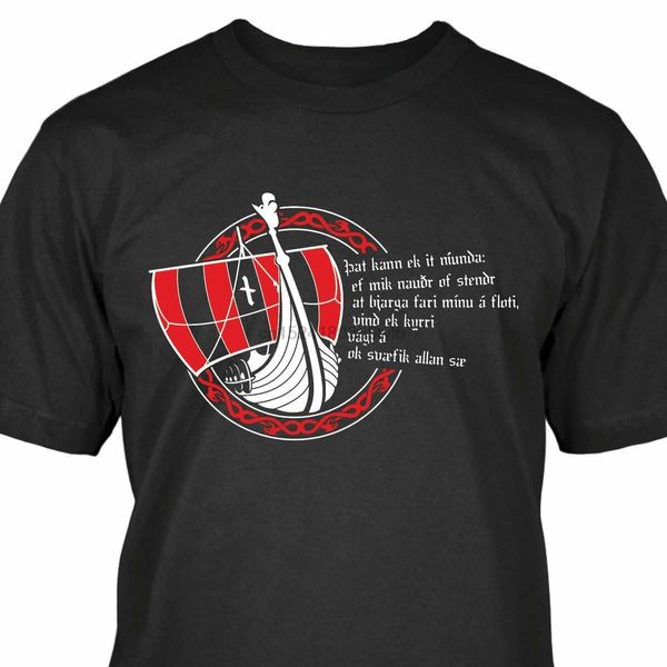 drakkar viking ship t-shirt sport hooded sweatshirt hoodie