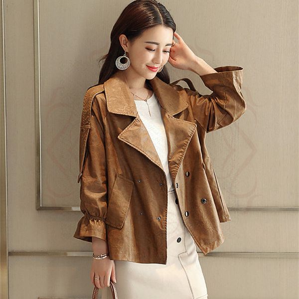 2021 new women from the casual plutonium female leather jackets streetwear spring jacket gcfv, Black
2021 new women from the casual plutonium female leather jackets streetwear spring jacket gcfv, Black