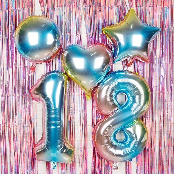 32inch gradient color number foil balloons rainbow digit birthday party decorations kids figure wedding balloon baby shower ball
32inch gradient color number foil balloons rainbow digit birthday party decorations kids figure wedding balloon baby shower ball