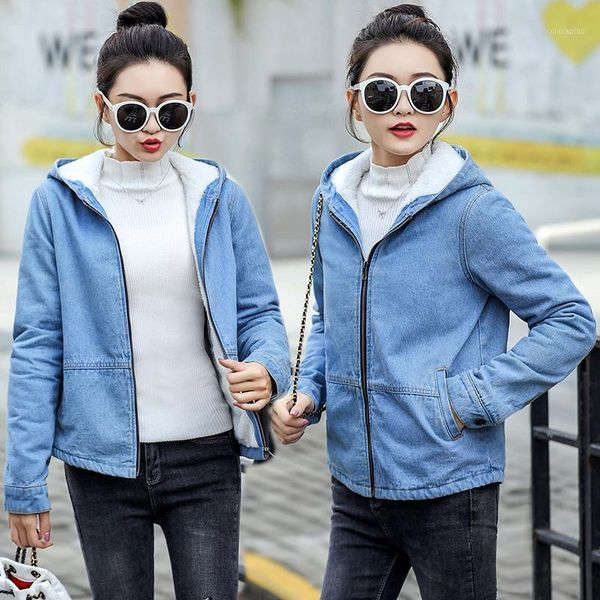 women's jackets autumn winter women denim jacket lamb fur lining vintage outerwear jeans girls boyfriend thick hooded jean coat1, Black;brown
women's jackets autumn winter women denim jacket lamb fur lining vintage outerwear jeans girls boyfriend thick hooded jean coat1, Black;brown