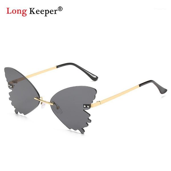 longkeeper butterfly rimless sunglasses women designer fashion oversized steampunk sunglasses vintage eyewear uv4001, White;black
longkeeper butterfly rimless sunglasses women designer fashion oversized steampunk sunglasses vintage eyewear uv4001, White;black