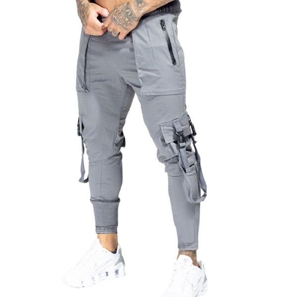 men's pants autumn men ribbons streetwear sproting cargo hip hop joggers gym overalls fashions baggy pockets trousers, Black
men's pants autumn men ribbons streetwear sproting cargo hip hop joggers gym overalls fashions baggy pockets trousers, Black