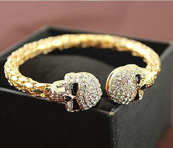 fashion skull design bracelet female rhinestone alloy gold/silver plated charm cuff bracelets for women p sqcrzu queen66, White
fashion skull design bracelet female rhinestone alloy gold/silver plated charm cuff bracelets for women p sqcrzu queen66, White