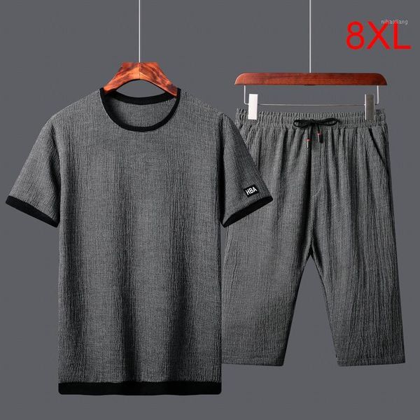 men's tracksuits plus size 8xl summer set men casual tracksuit sportswear mens sets sweat suits man slim fit tshirts + shorts 2pcs hx35, Gray
men's tracksuits plus size 8xl summer set men casual tracksuit sportswear mens sets sweat suits man slim fit tshirts + shorts 2pcs hx35, Gray