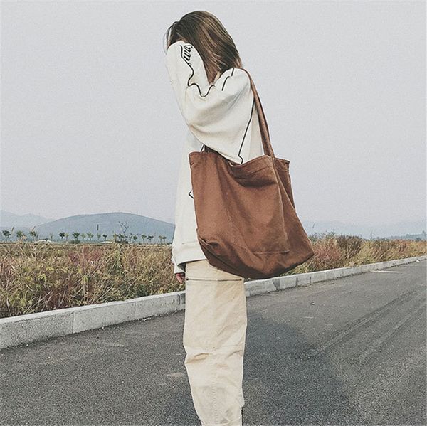 2021 mens womens canvas bags big size tote bag water wash all-match canvas student shoulder bag olds 202101191v
2021 mens womens canvas bags big size tote bag water wash all-match canvas student shoulder bag olds 202101191v