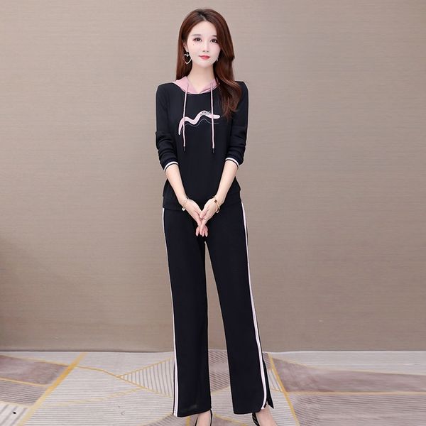 qzkei fashion show thin two-piece suit women 2020 hooded sleeve temperament sweater long new autumn sweater casual pants slim casual pants k, Gray
qzkei fashion show thin two-piece suit women 2020 hooded sleeve temperament sweater long new autumn sweater casual pants slim casual pants k, Gray