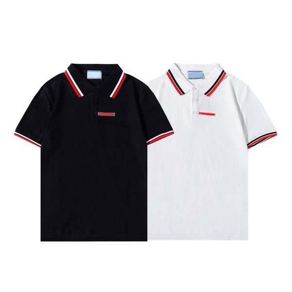 2022 polos shirts summer men women luxury new fashion casual t-shirts letter cotton tees, White;black
2022 polos shirts summer men women luxury new fashion casual t-shirts letter cotton tees, White;black