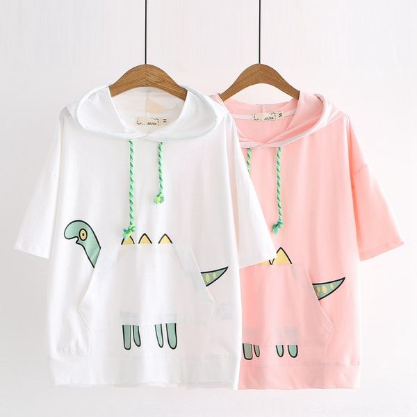uiyca cute fresht-shirt sweater trend little cartoon little dinosaur hooded print short sleeve sweater women's summer printed t-shirt s, White
uiyca cute fresht-shirt sweater trend little cartoon little dinosaur hooded print short sleeve sweater women's summer printed t-shirt s, White