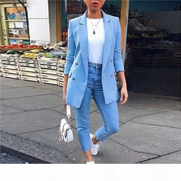 fashion women winter jacket long sleeve solid color double breasted slim women coats new womens designers clothes, Black
fashion women winter jacket long sleeve solid color double breasted slim women coats new womens designers clothes, Black