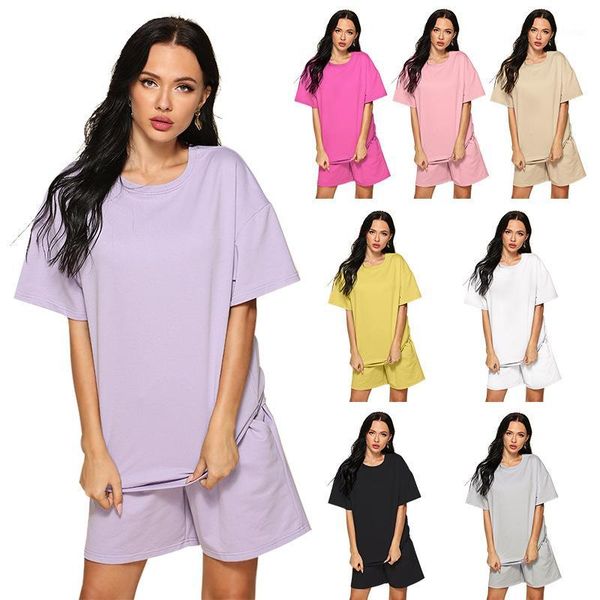 gym clothing 2021 women tracksuits 2 piece set summmer oversize sweatshirt sporting shorts outfit solid candy color for walking running1, White;black
gym clothing 2021 women tracksuits 2 piece set summmer oversize sweatshirt sporting shorts outfit solid candy color for walking running1, White;black