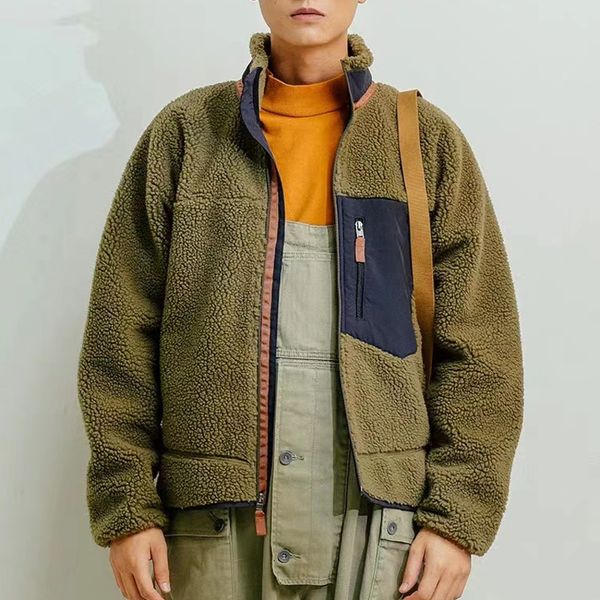 19ss руно jaccet щитового color matching zipper stand collar сращивание winter утепленного пальто street casual мужчины женщина пара 5 цвета, Black;brown
19ss руно jaccet щитового color matching zipper stand collar сращивание winter утепленного пальто street casual мужчины женщина пара 5 цвета, Black;brown